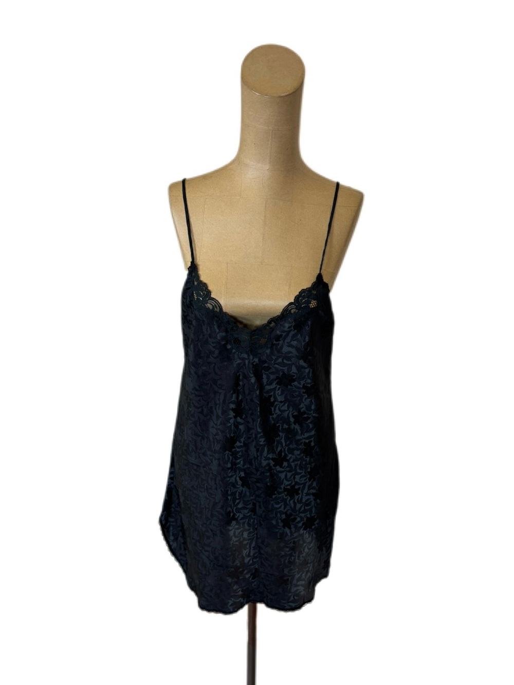Vintage Barbizon Black Slip Dress Size Medium Made in USA